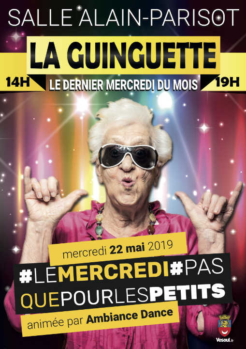 Affiche guinguette mois de mai