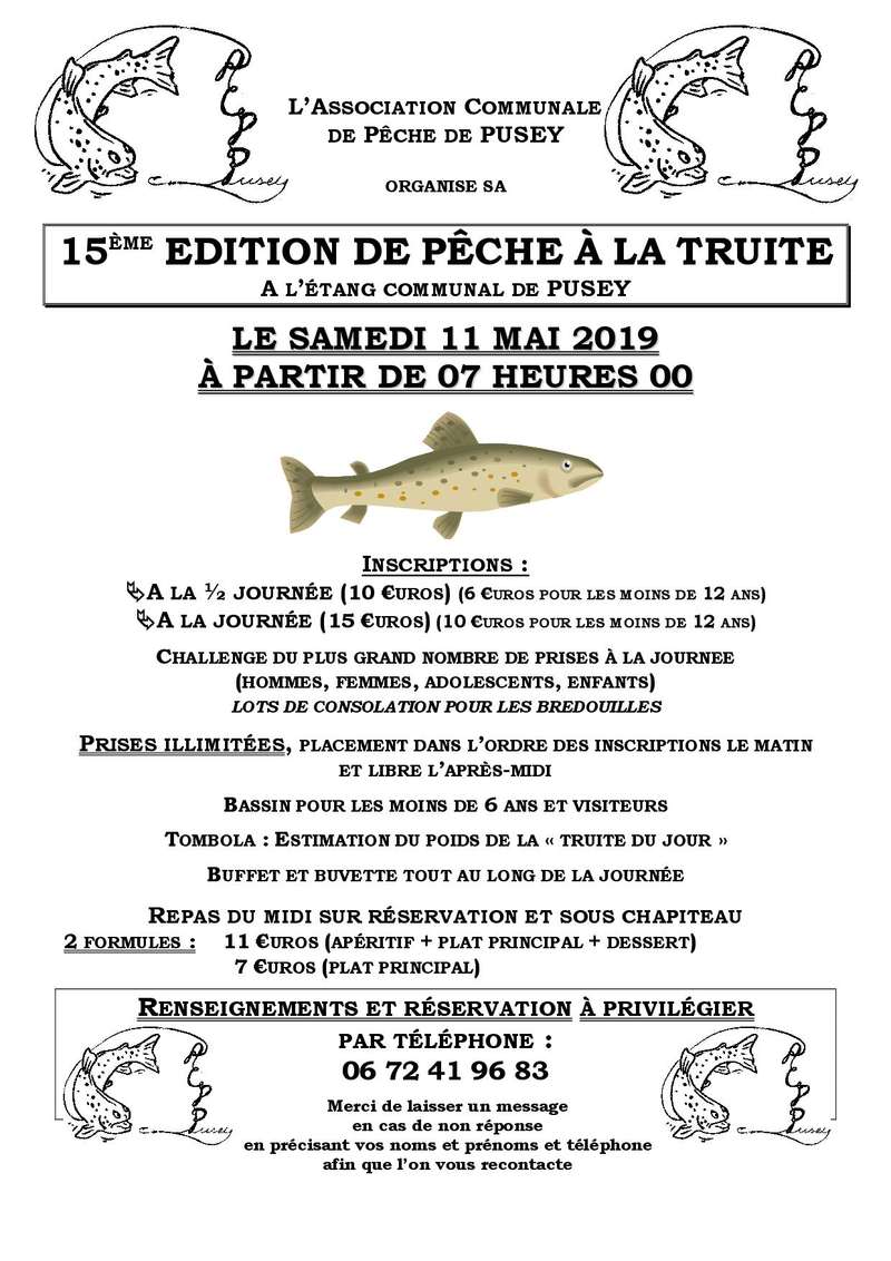 Affiche pêche à la truite