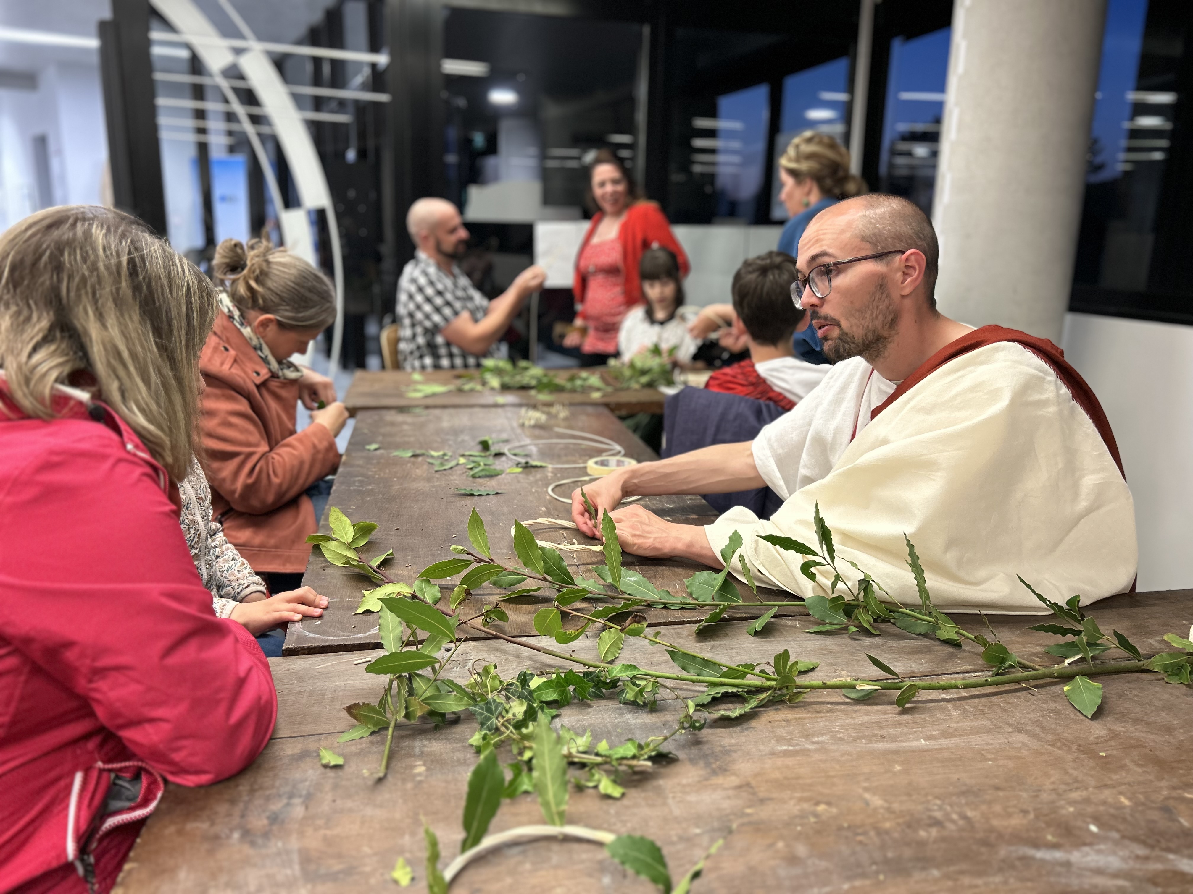 Visite-atelier famille Les lauriers de César