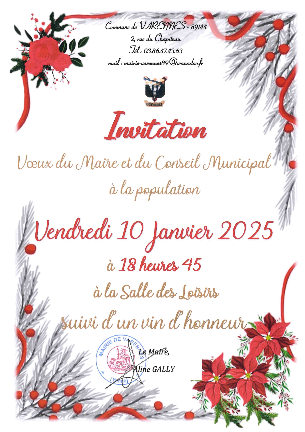 Voeux maire Varennes