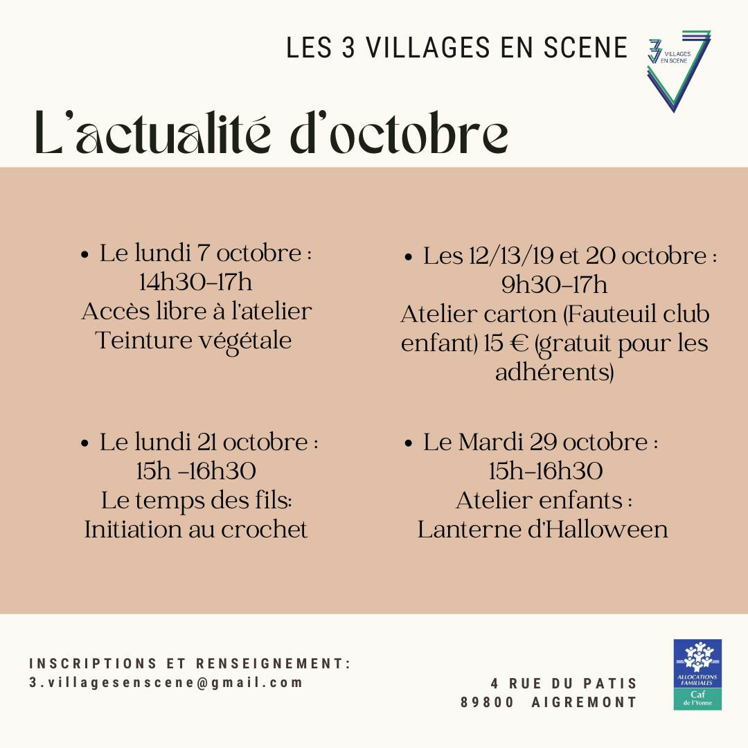 Animations des 3 villages en scène