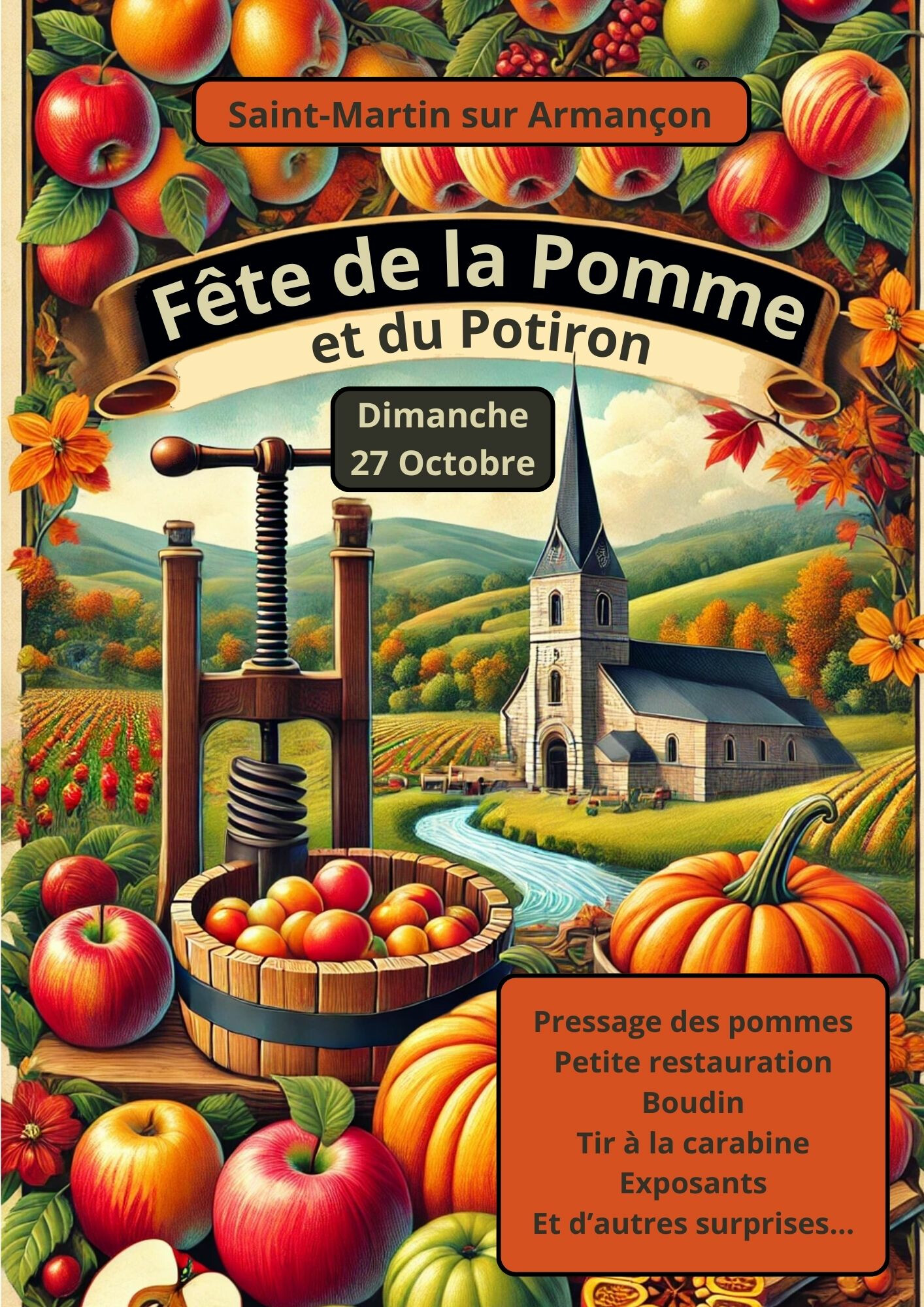 Fête de la pomme et potiron St Martin sur Armancon