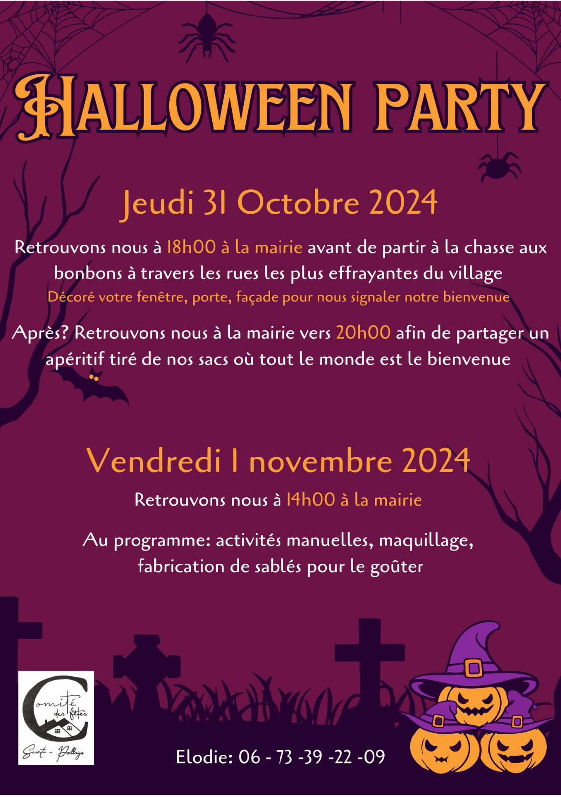 Halloween Party Sainte Pallaye