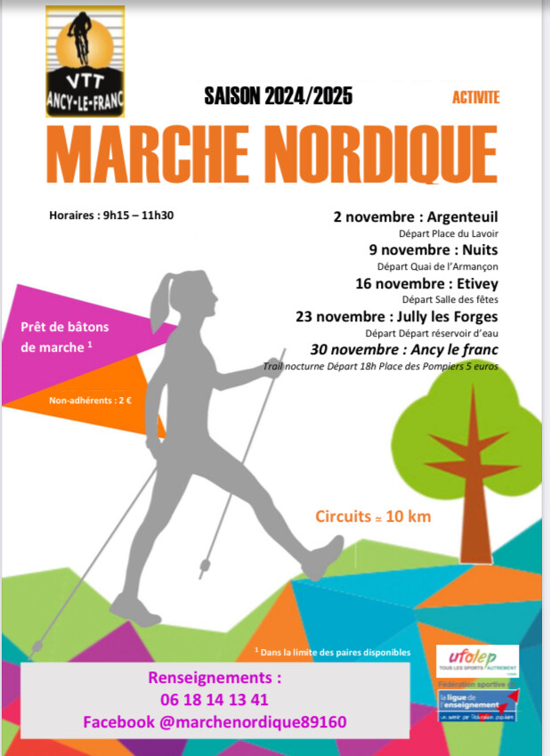 Programme marche nordique ALF