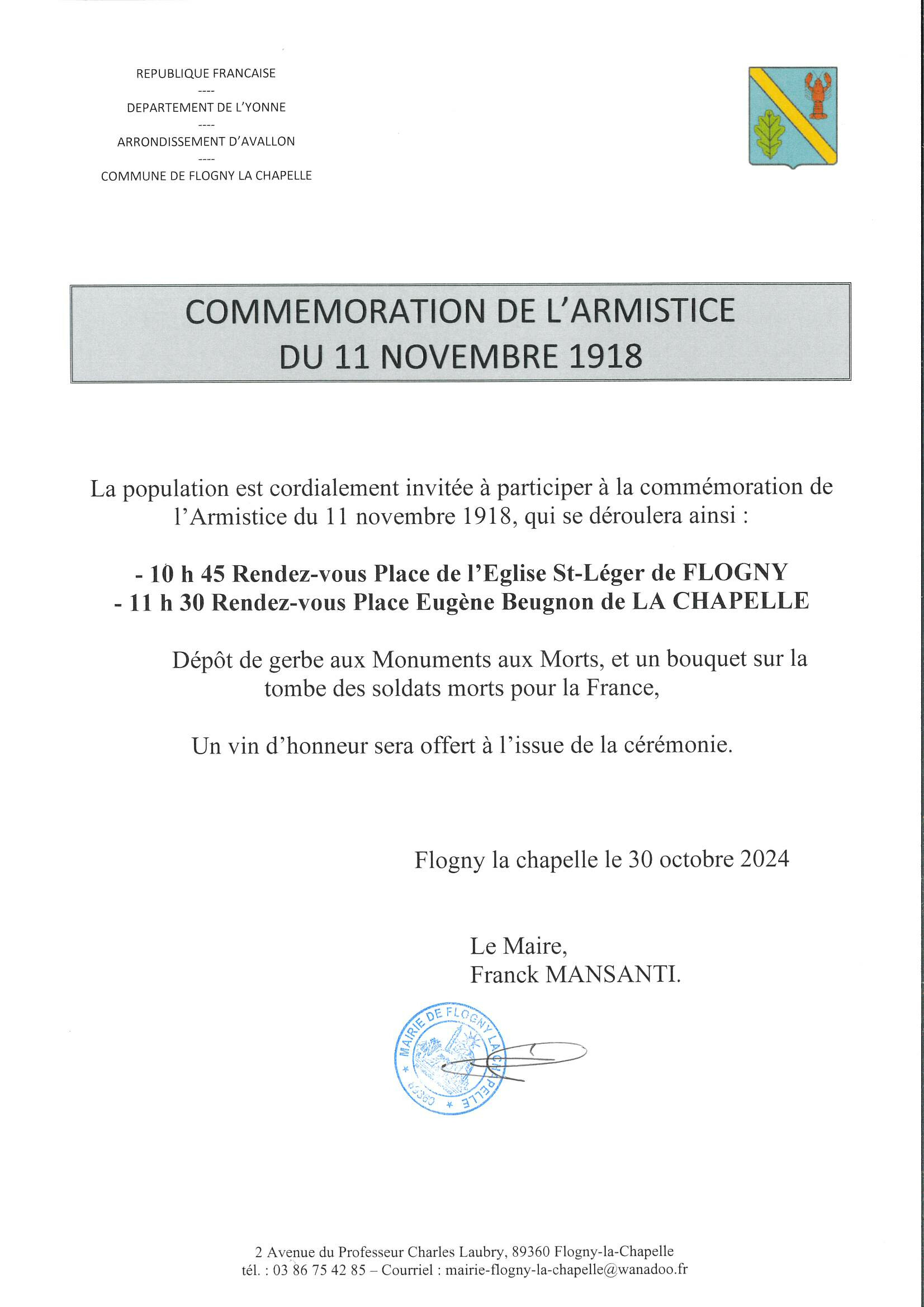 Commémoration FLC