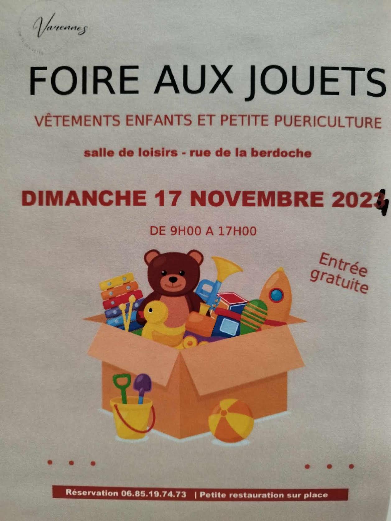 Foire aux jouets Varennes