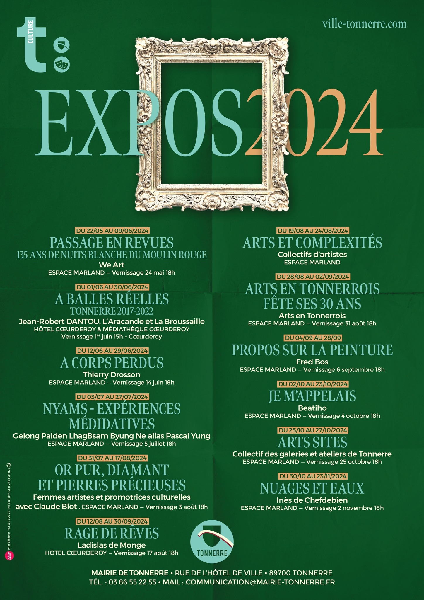 Programme expos Tonnerre