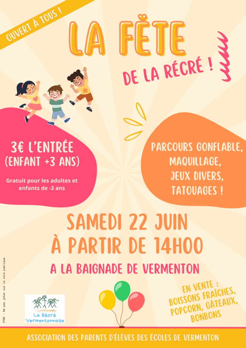 Fête de la récré Vermenton