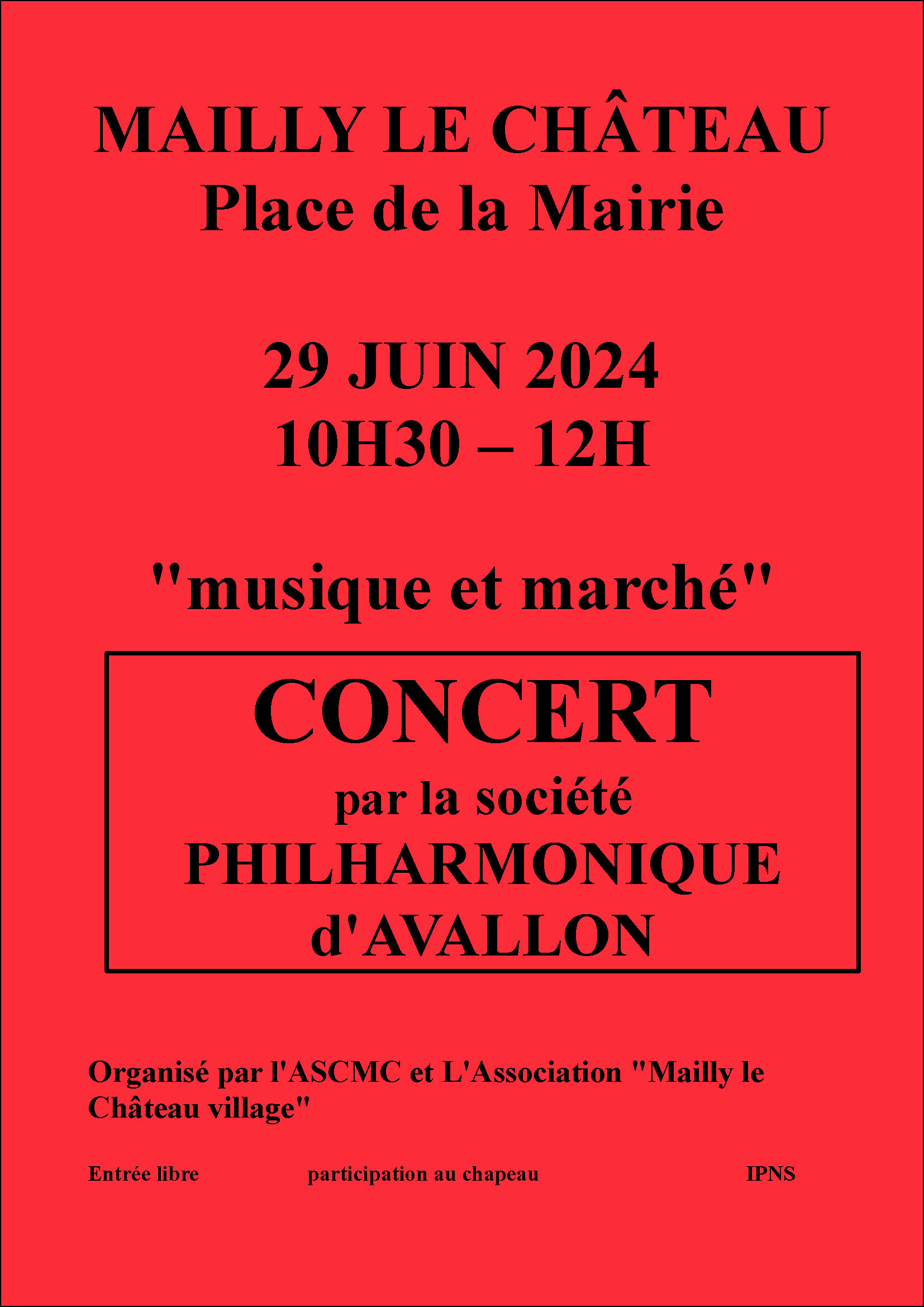 Concert Mailly le Chateau