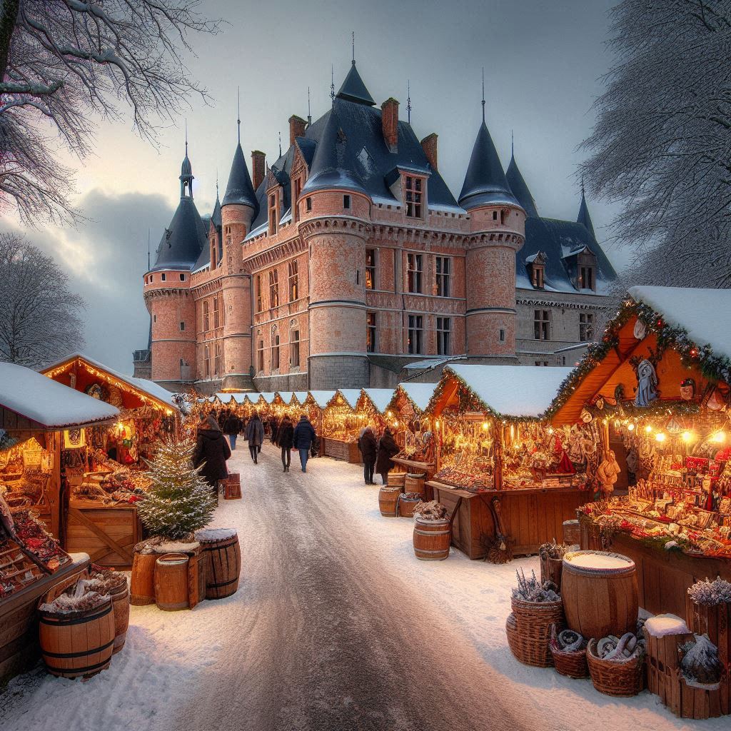 Marché de Noël autour du château