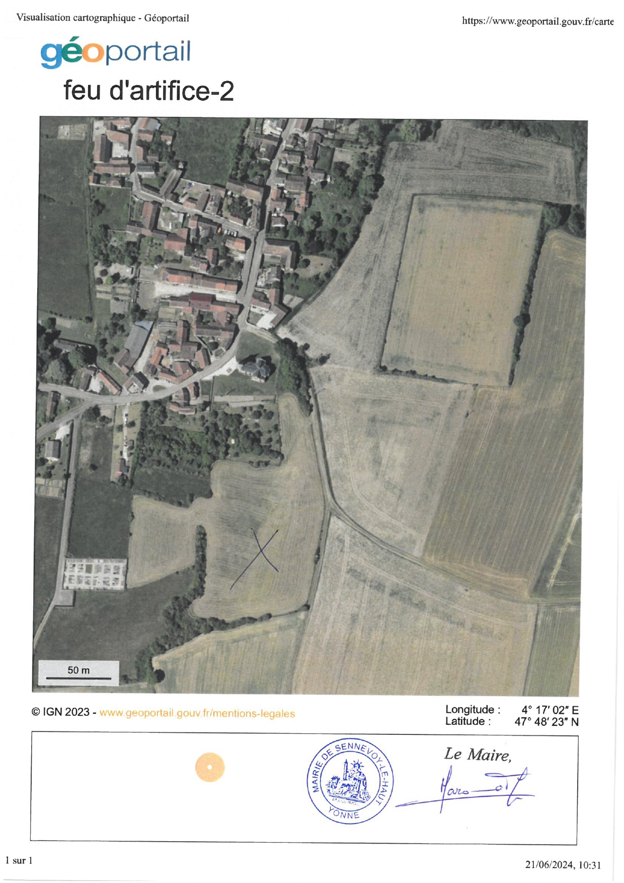 Fête nationale Sennevoy le Haut localisation