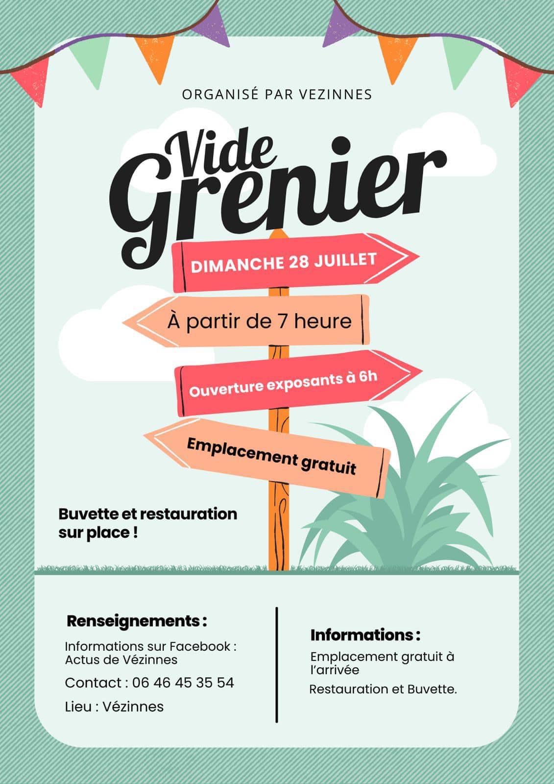 Vide greniers Vezinnes