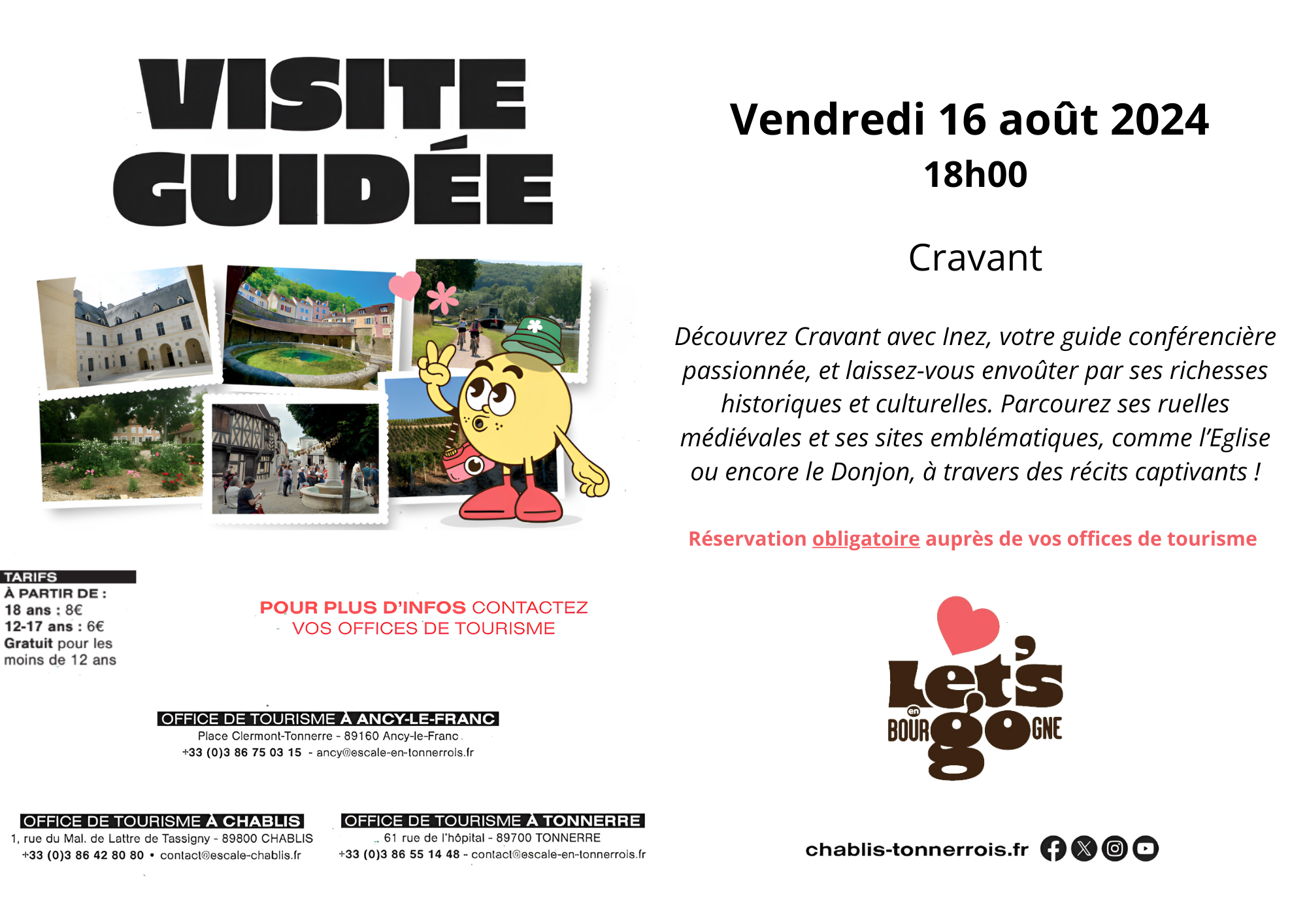 Visites guidées - Cravant