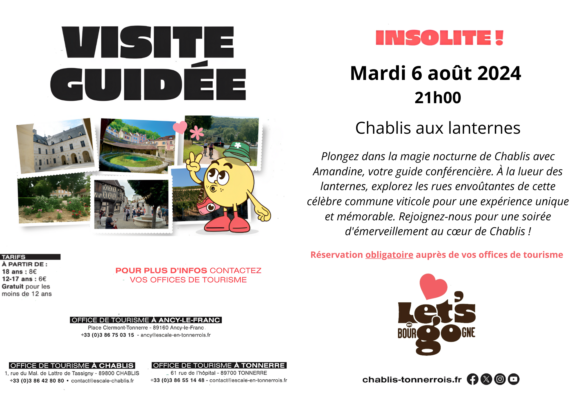 Visites guidées - Chablis aux lanternes