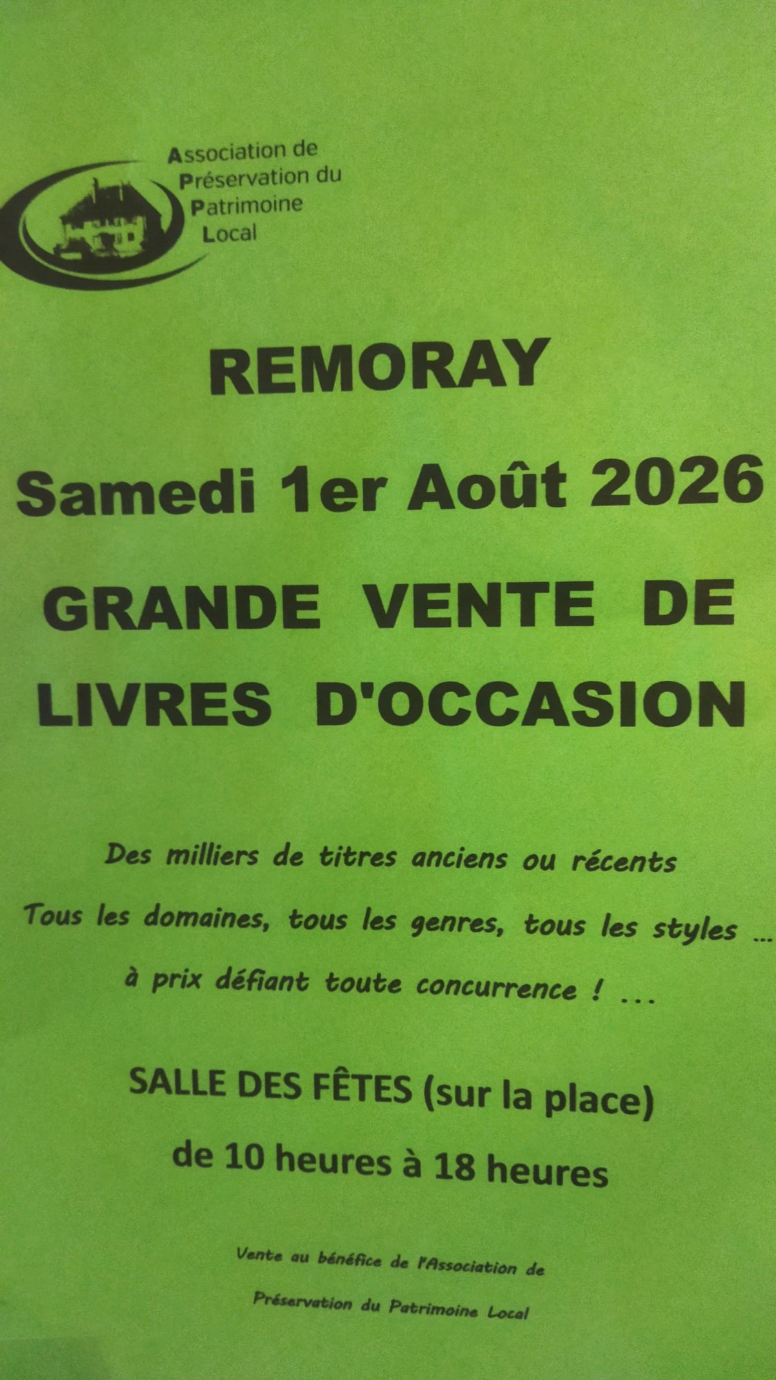 Vente de livres d'occasion