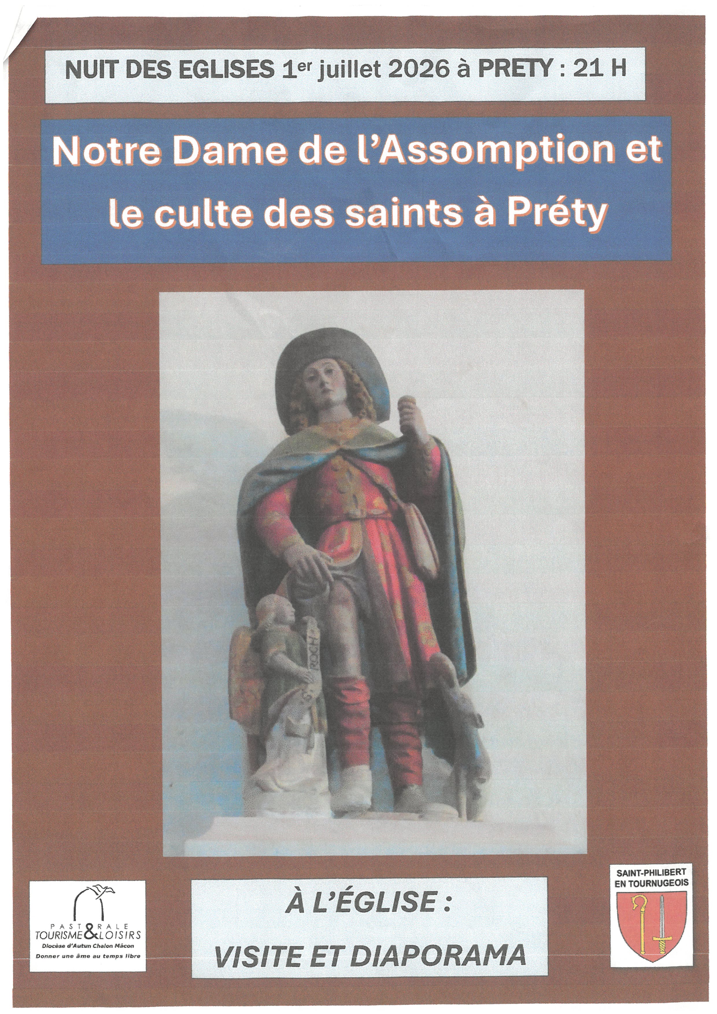 Nuit des Eglises : Notre dame de l'Assomption et le culte des saints à Préty