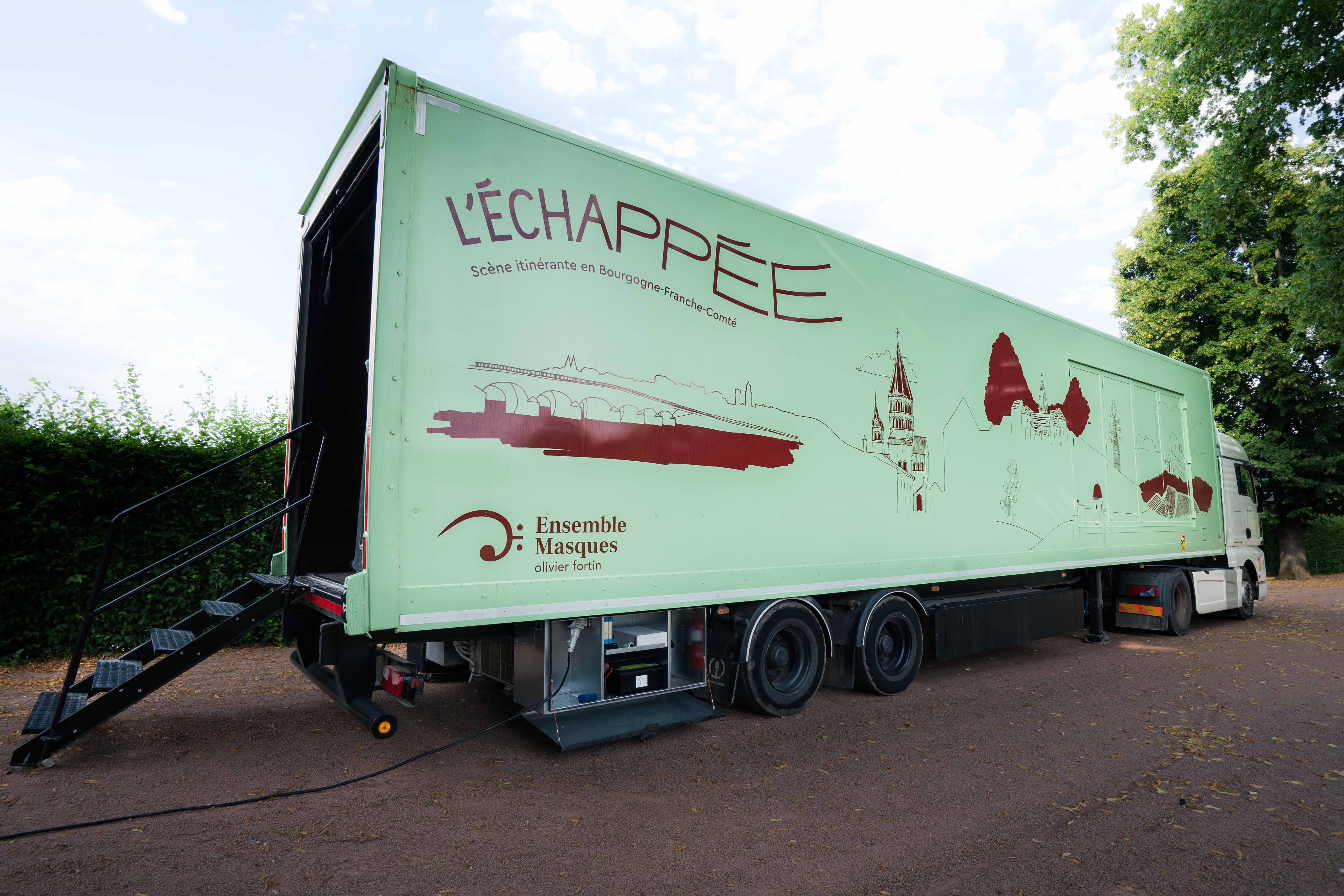 l'échappée, camion de musique