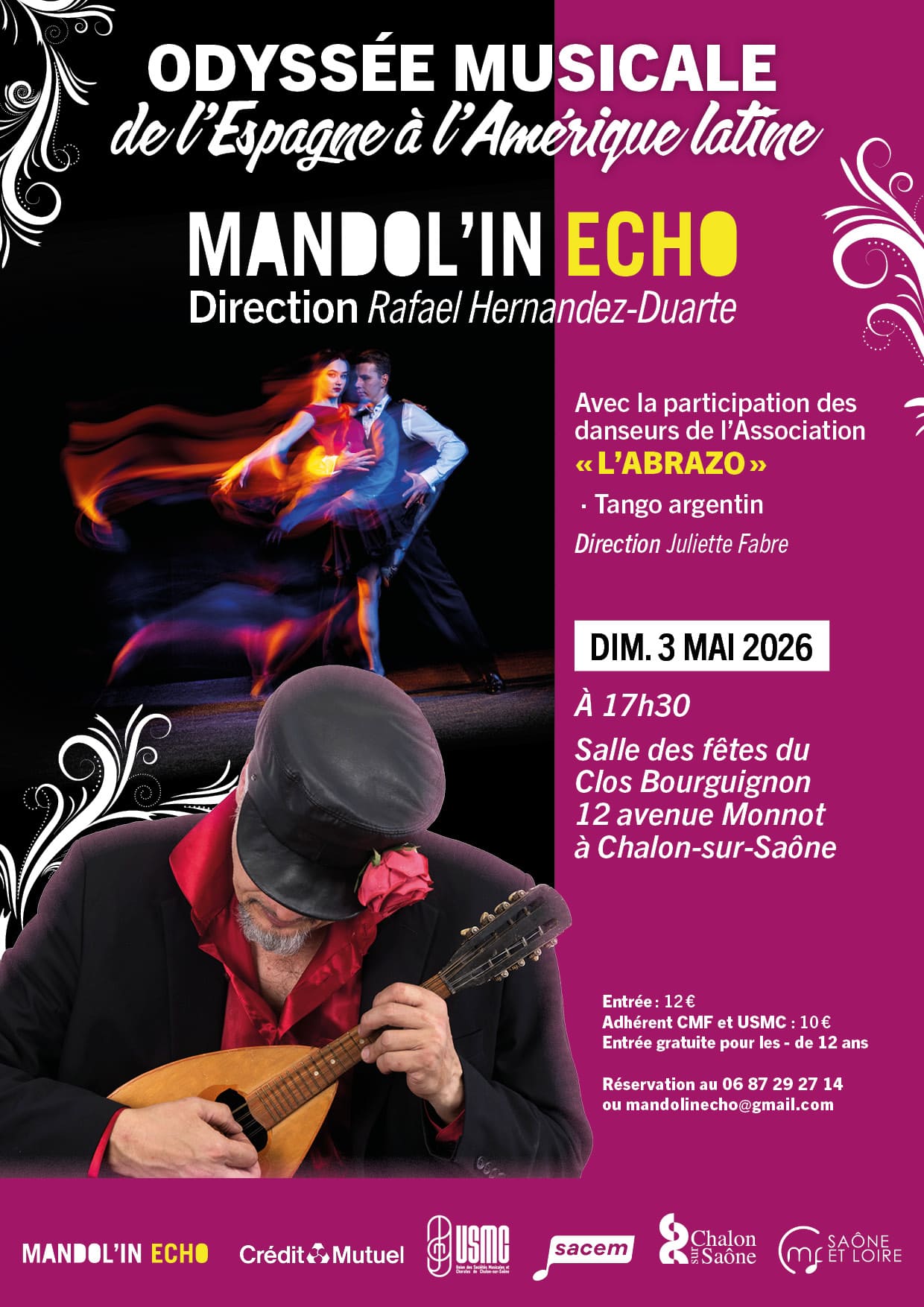 Concert ODYSSEE MUSICALE - de l'Espagne à l'Amérique latine