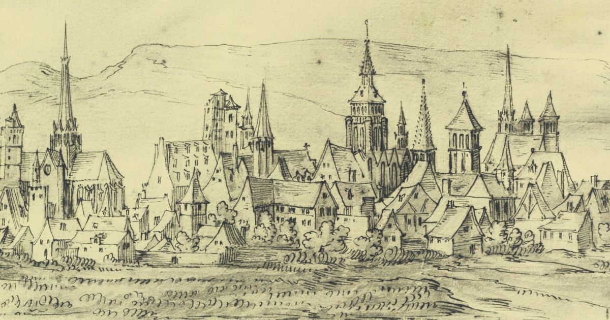 Vue de Dijon au 16e siècle