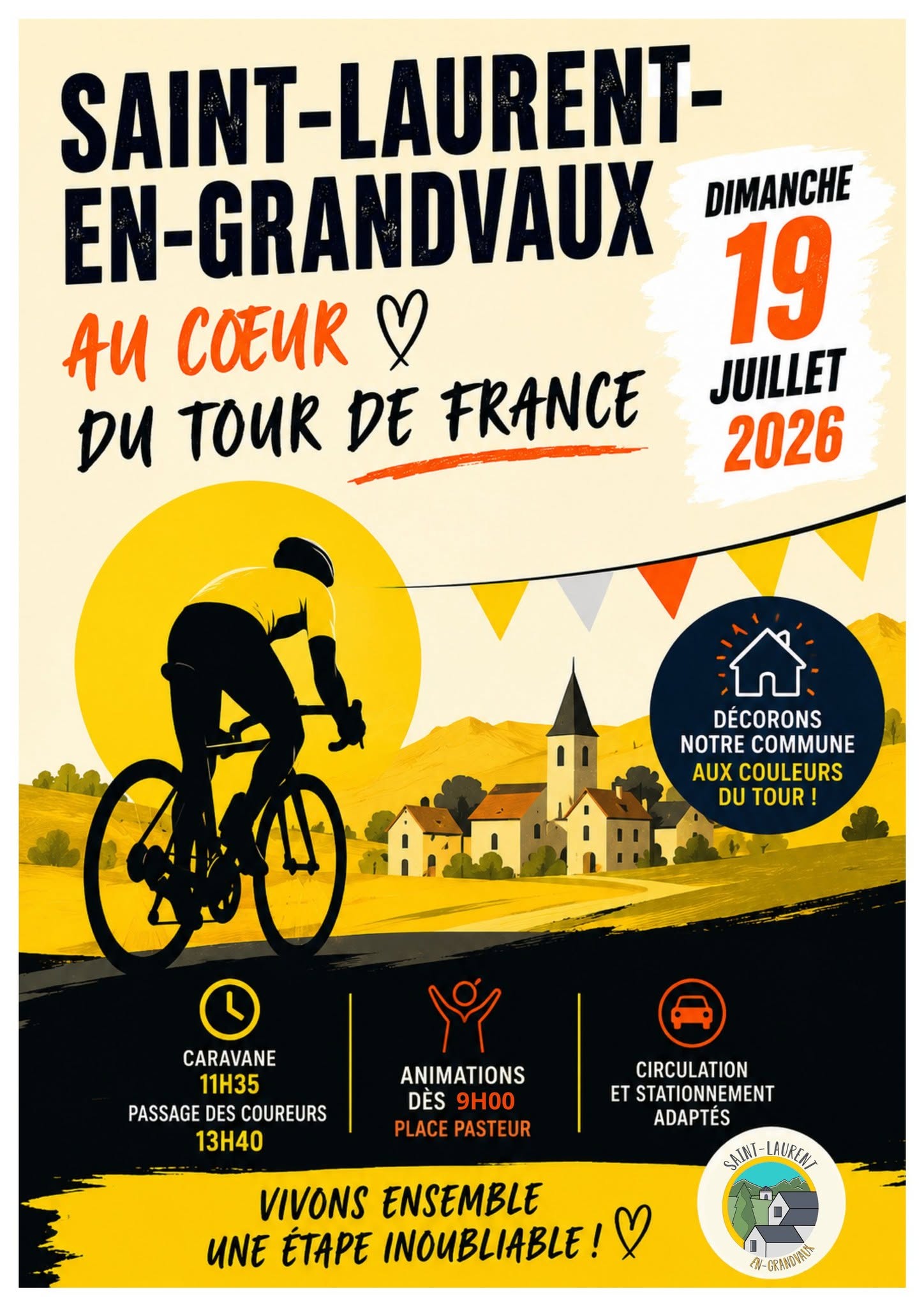 Passage du Tour de France à Saint-Laurent