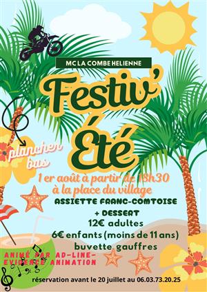 Festiv'été à Plancher-Bas - Soirée  Assiette Franc-Comtoise