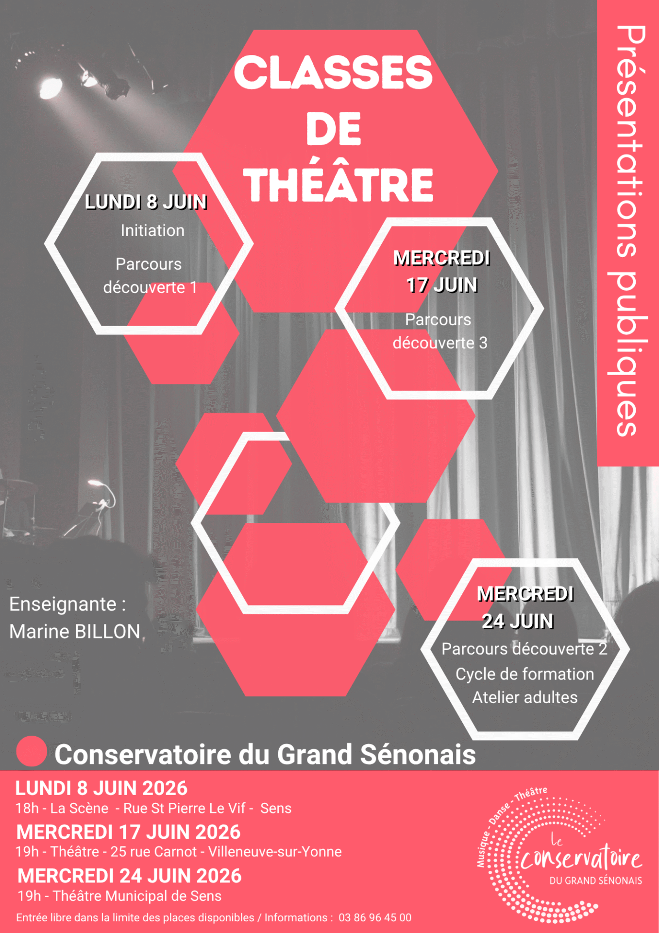 Représentation classes de théâtre