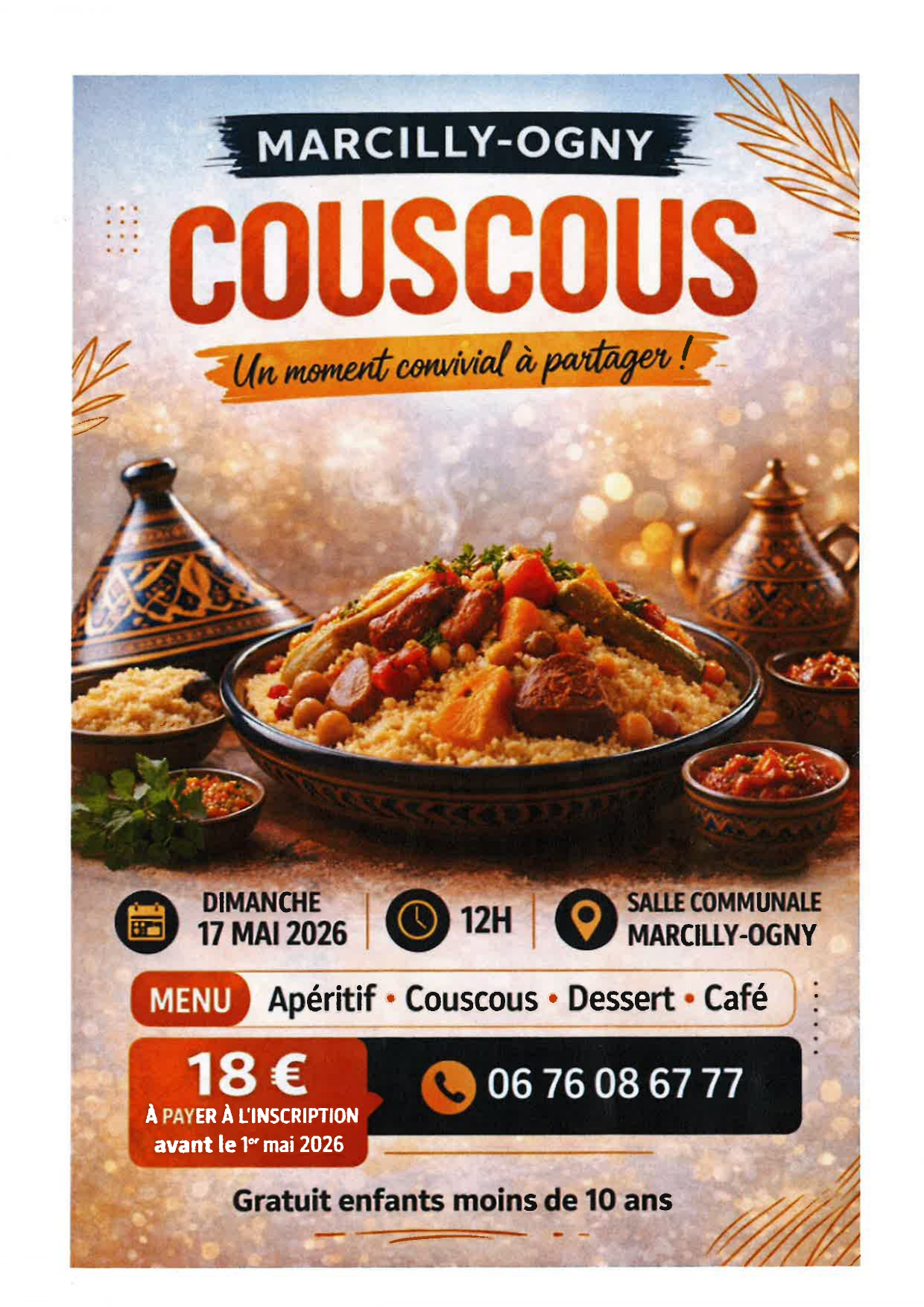 Repas Couscous- Marcilly-Ogny