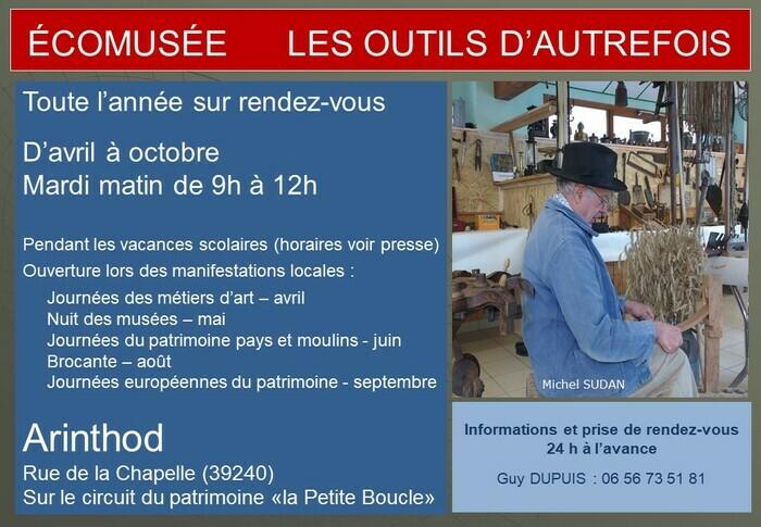 Journées du Patrimoine de Pays et des Moulins - L'Écomusée des outils d'autrefois