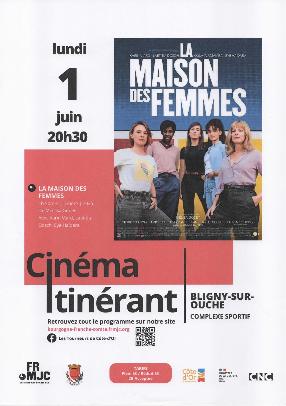 Cinéma 'La maison des femmes'- Bligny sur Ouche
