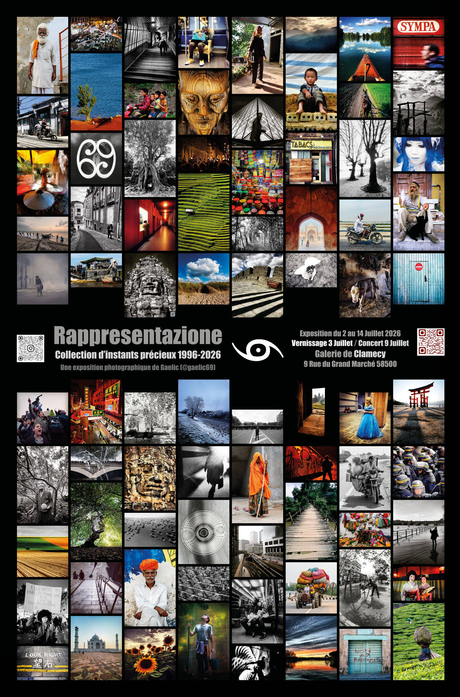 Rappresentazione - Exposition photographique de Gaelic (@gaelic69) - Collection d’Instants Précieux 1996-2026