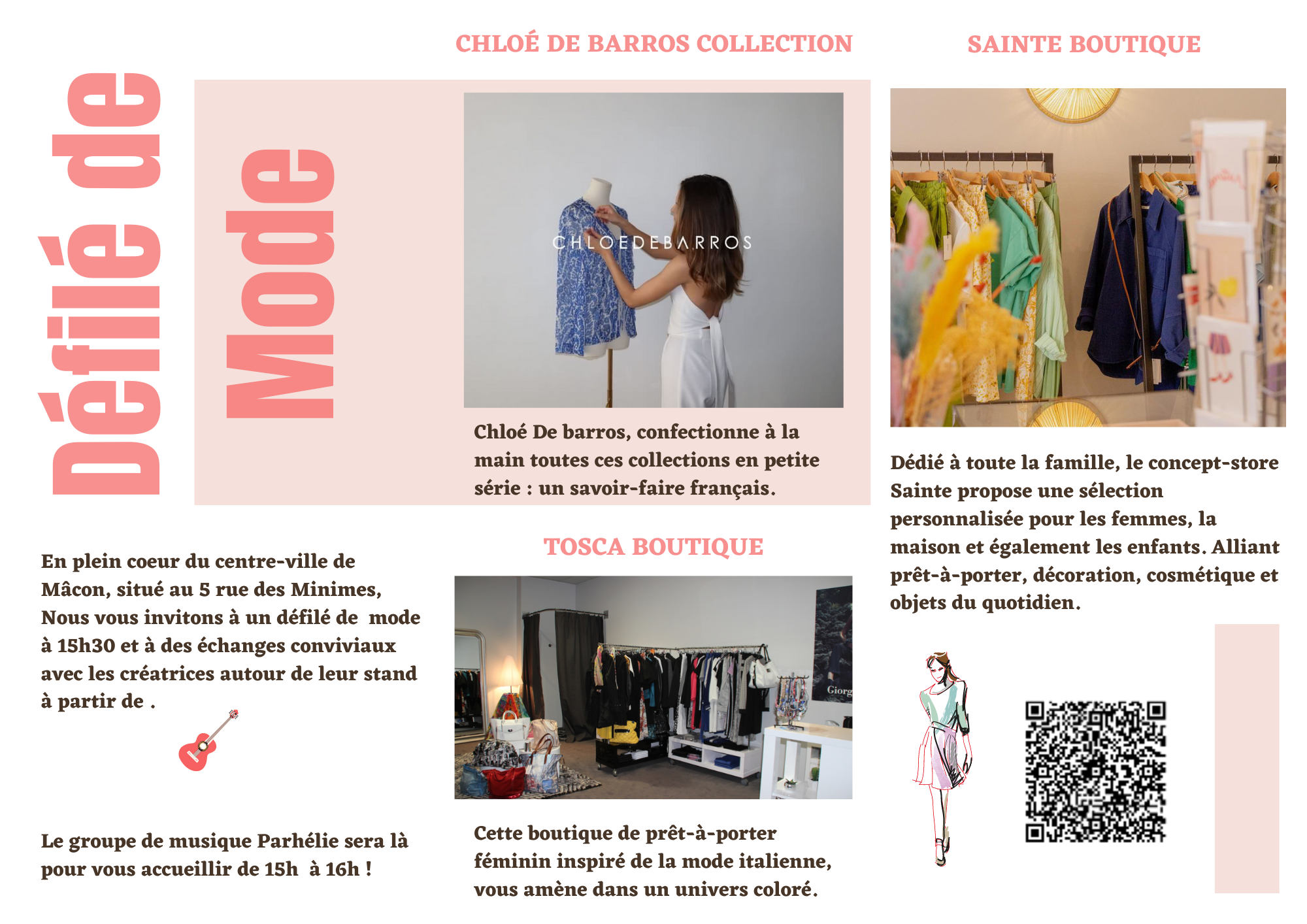  Brochure défilé de mode