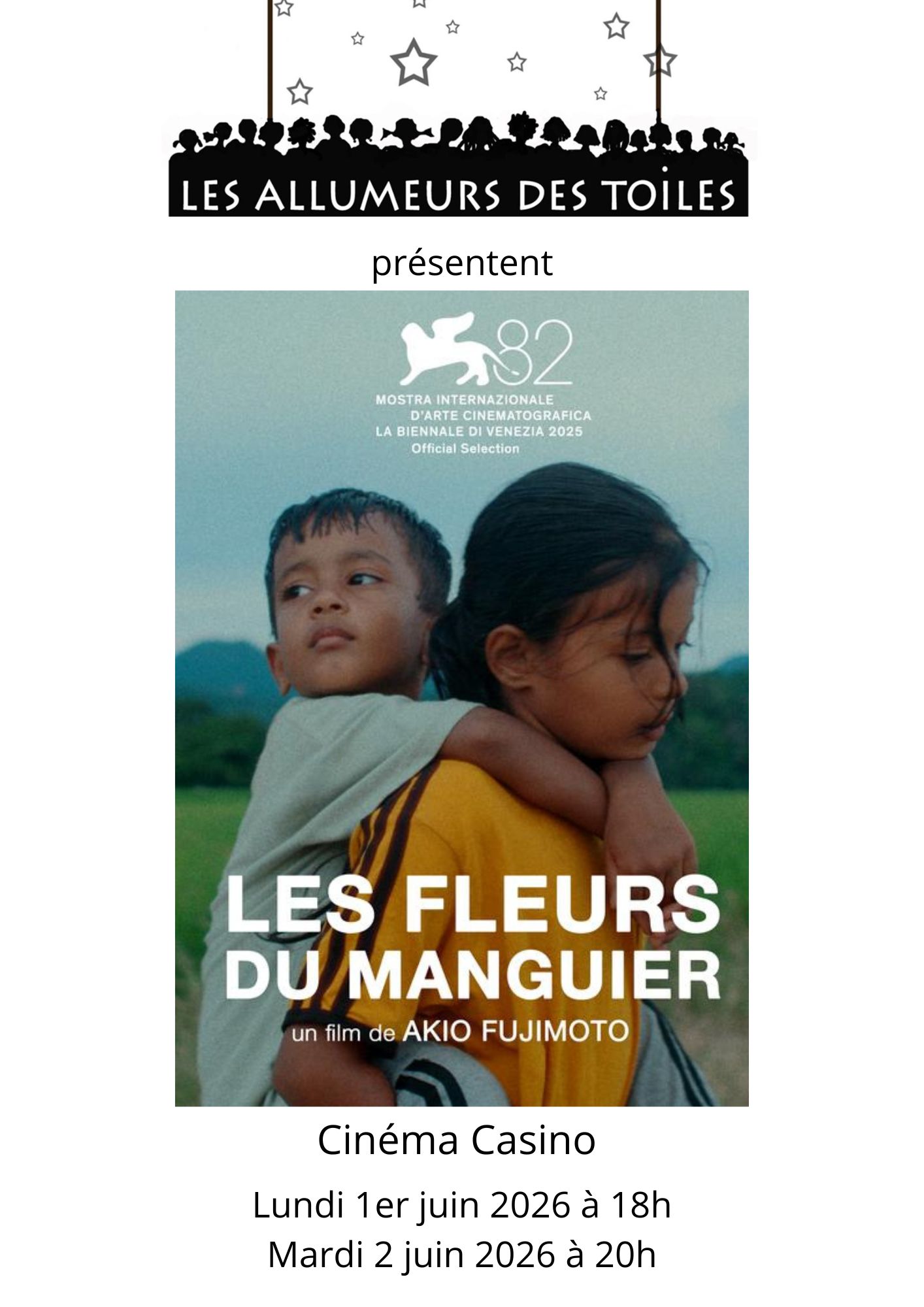 Les Allumeurs des Toiles présentent "Les fleurs du manguier" - Drame de Akio Fujimoto