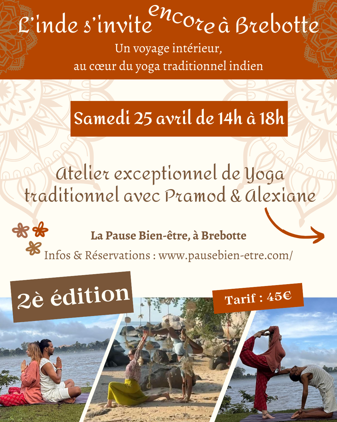 Yoga : l'inde s'invite à Brebotte !