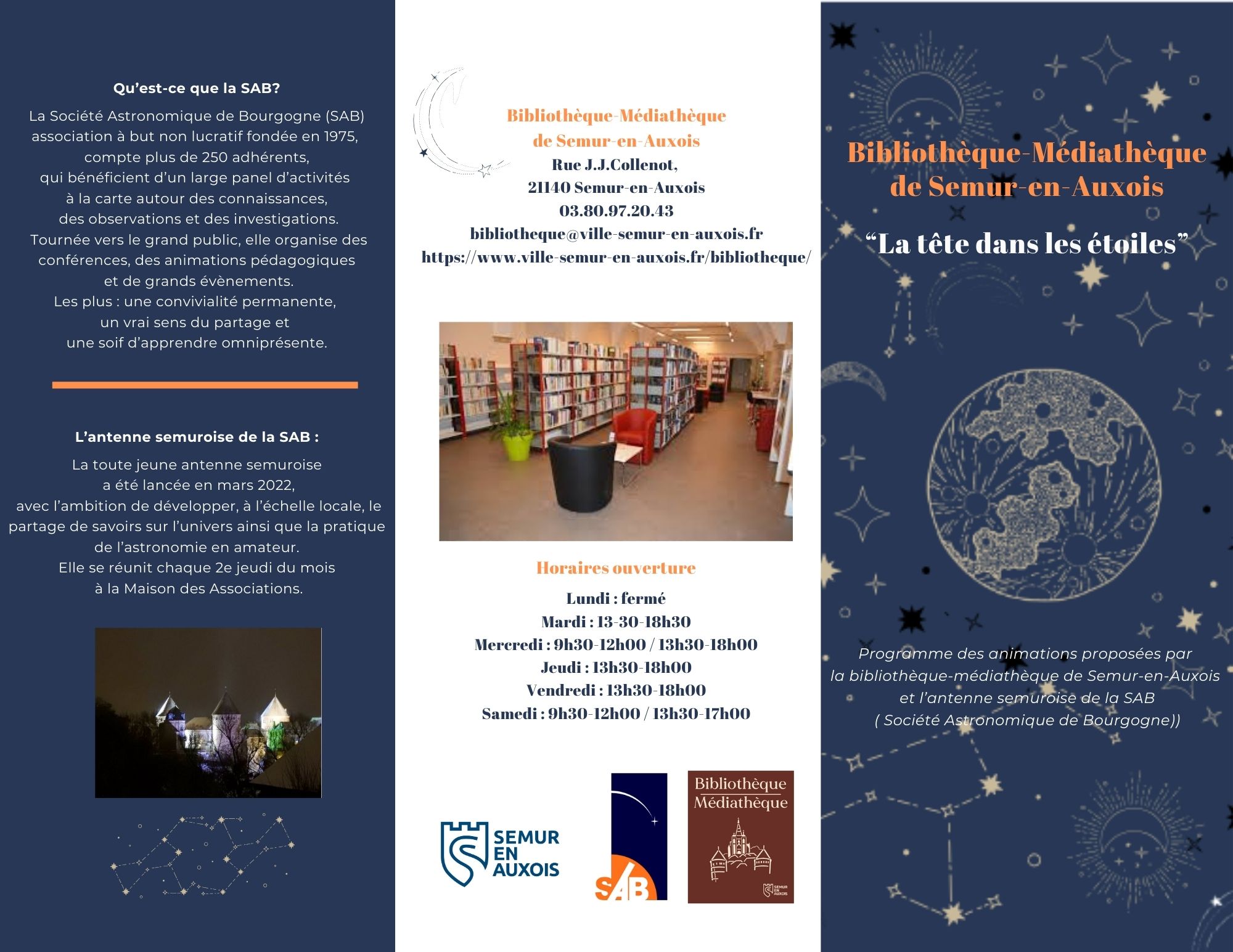 programme semaine de la science 3 volets Brochure Turquoise - 1