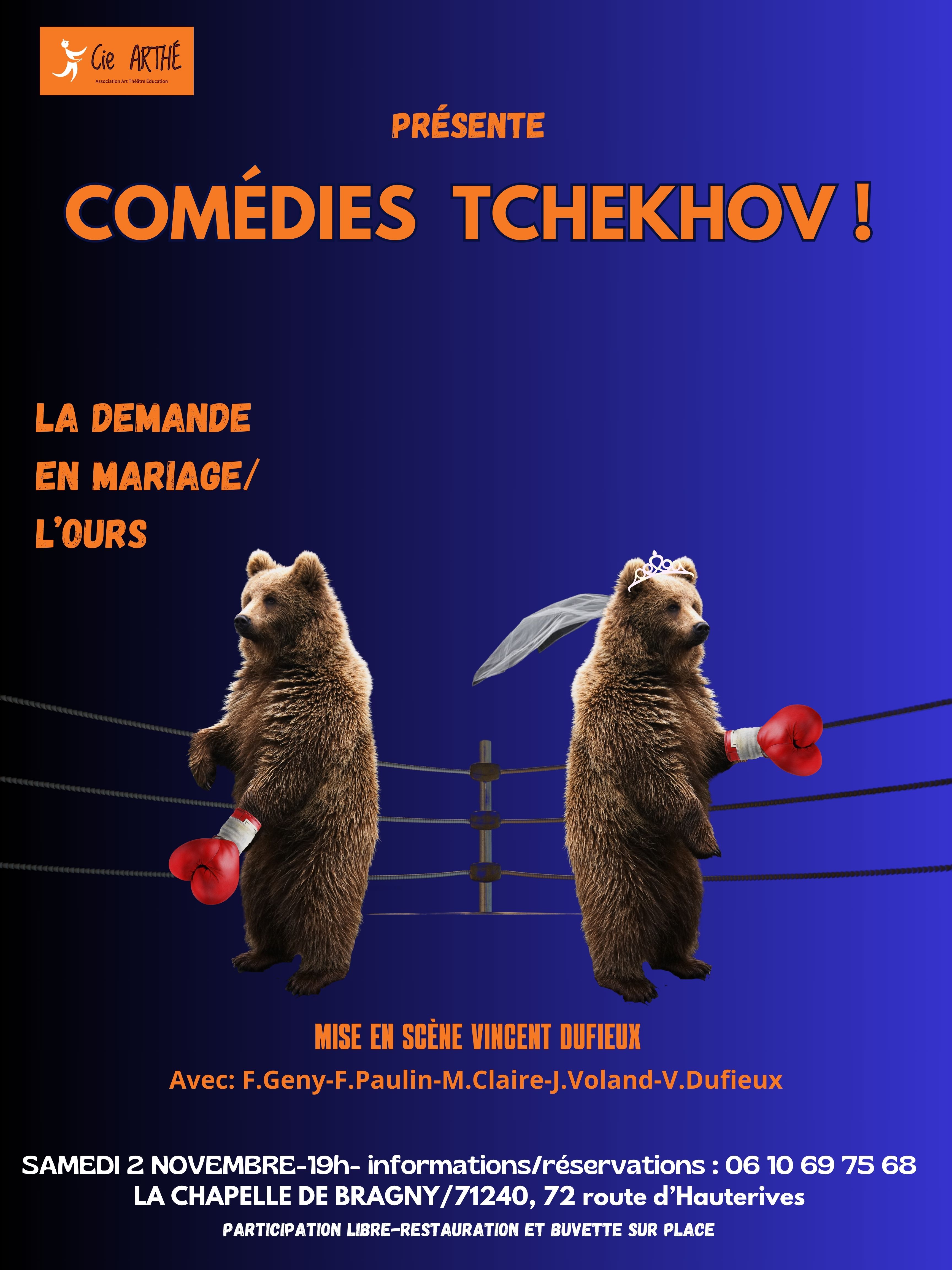 affiche comédies TCHEKHOV
