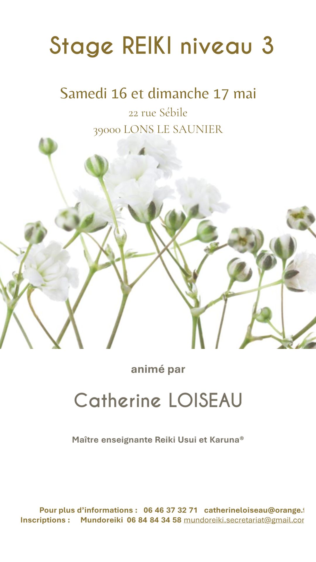 Stage Reiki niveau 3