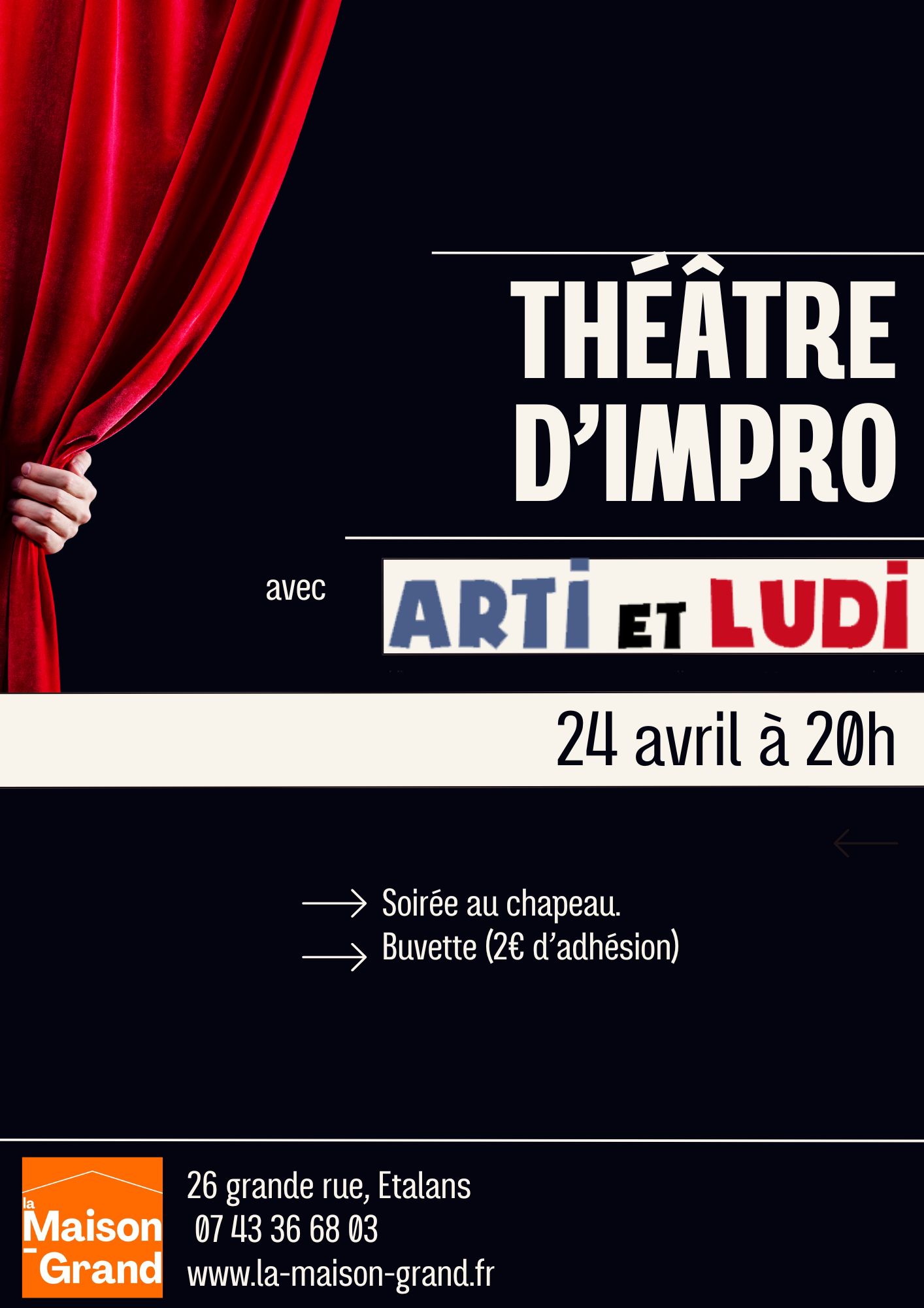 Théâtre d'impro, avec Art et Ludi
