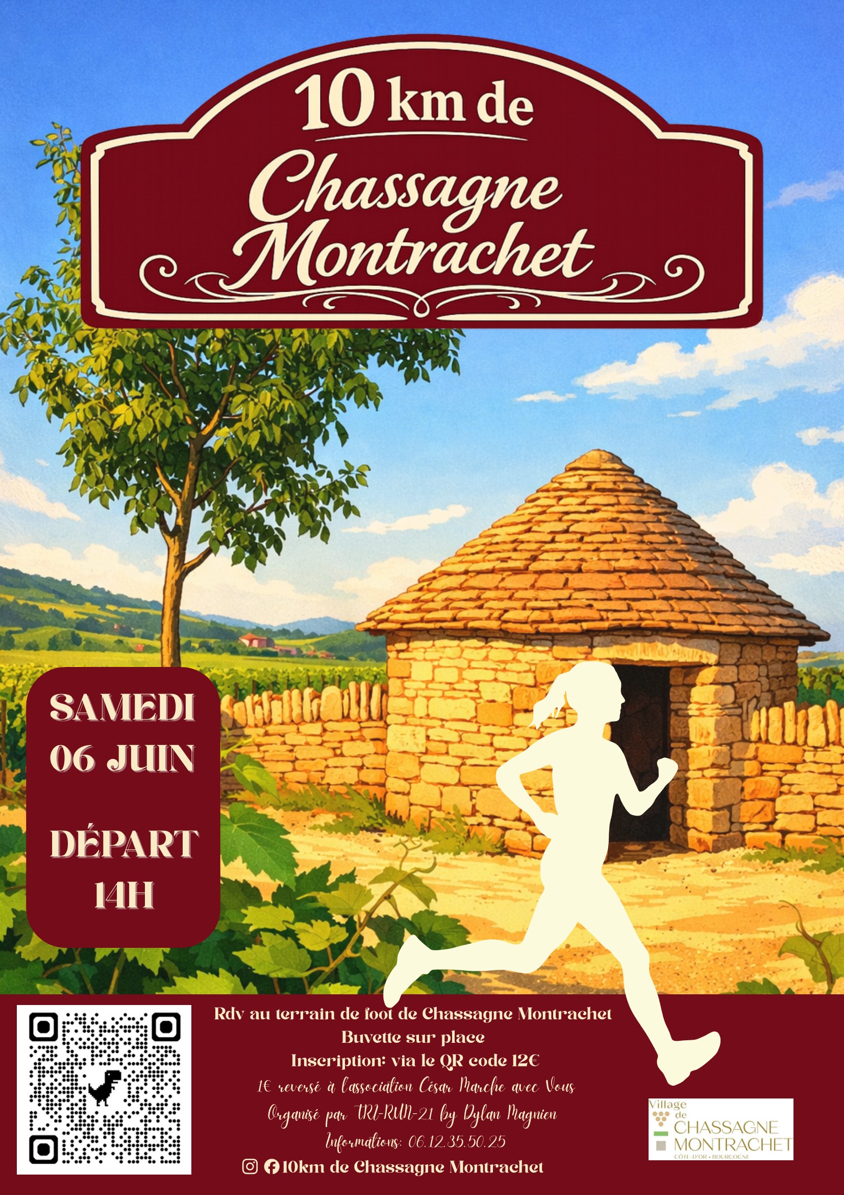 10 km de Chassagne-Montrachet