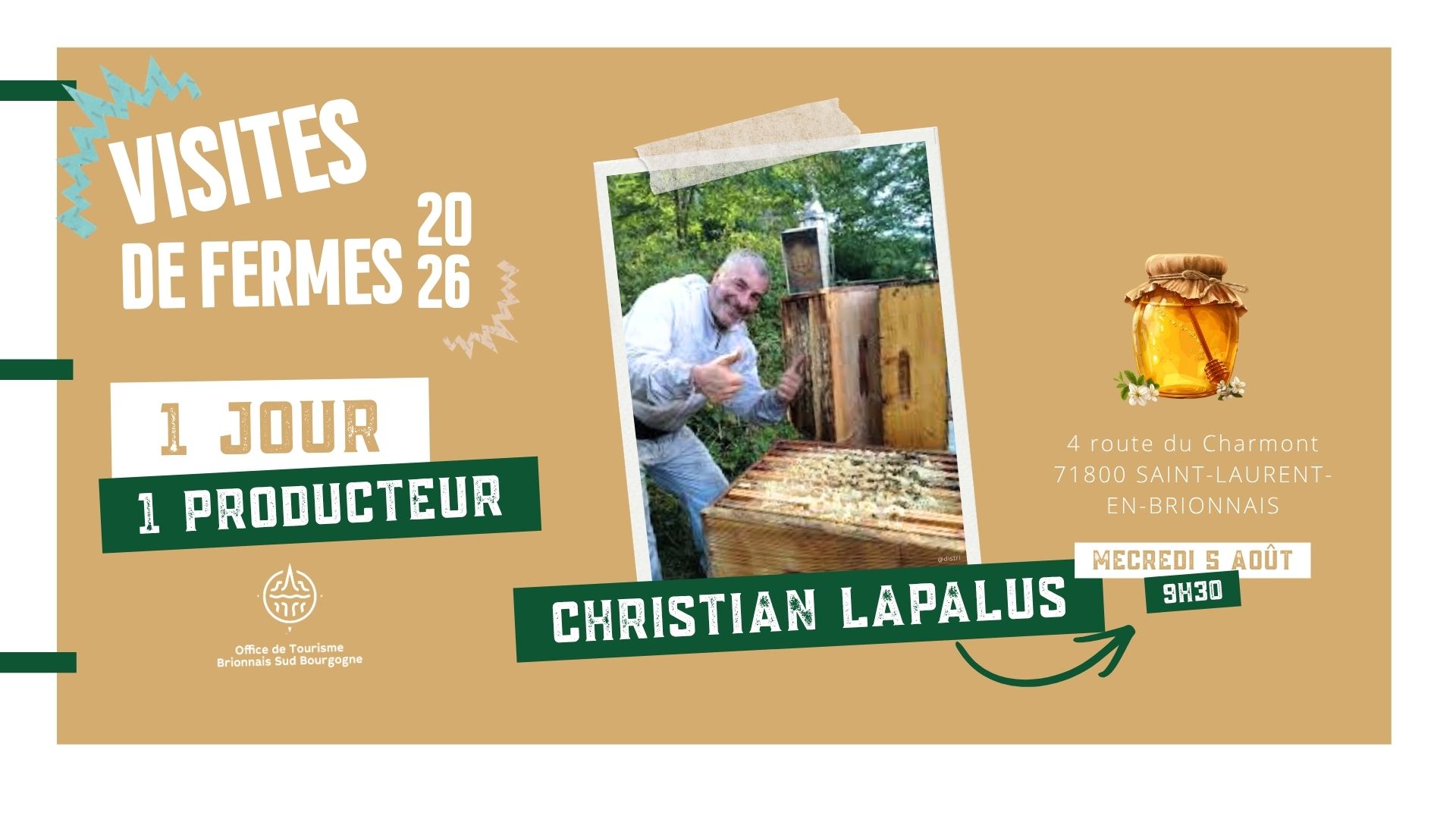 Christian Lapalus, apiculteur récoltant  : Un Jour Un Producteur
