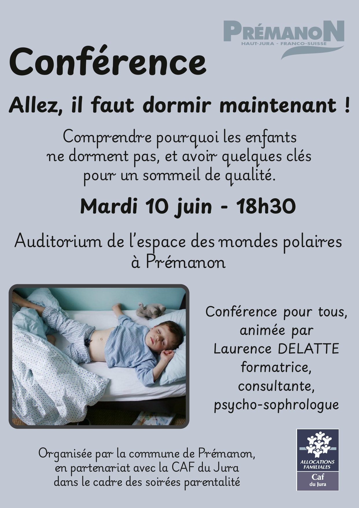 Conférence : Allez il faut dormir maintenant ! 