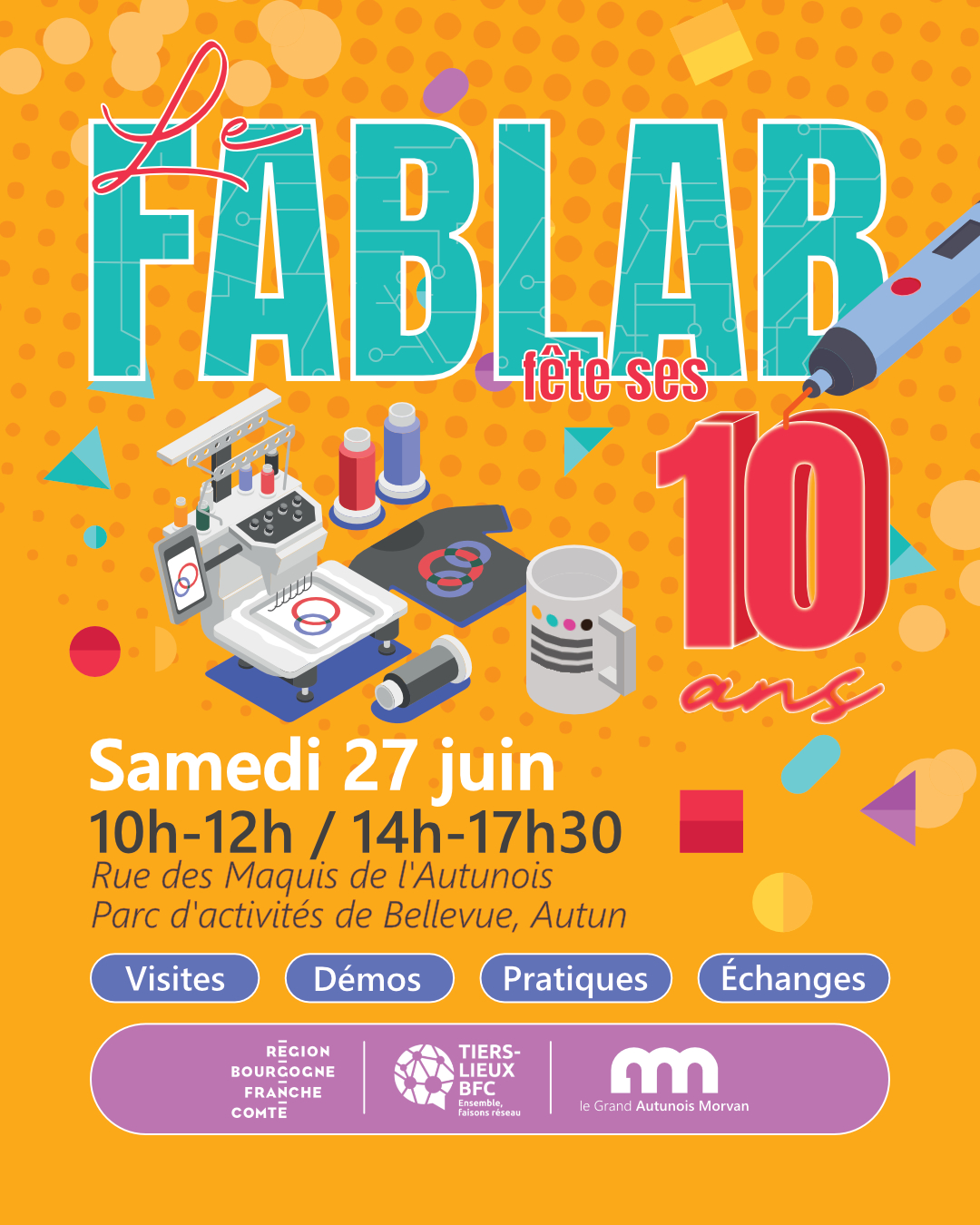 Le fablab d'Autun fête ses 10 ans !