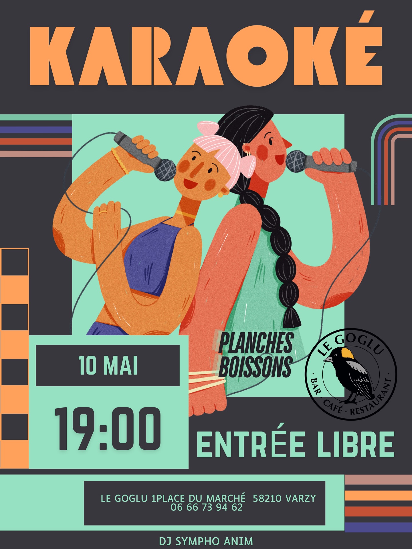 Karaoké au Goglu — visuel événement