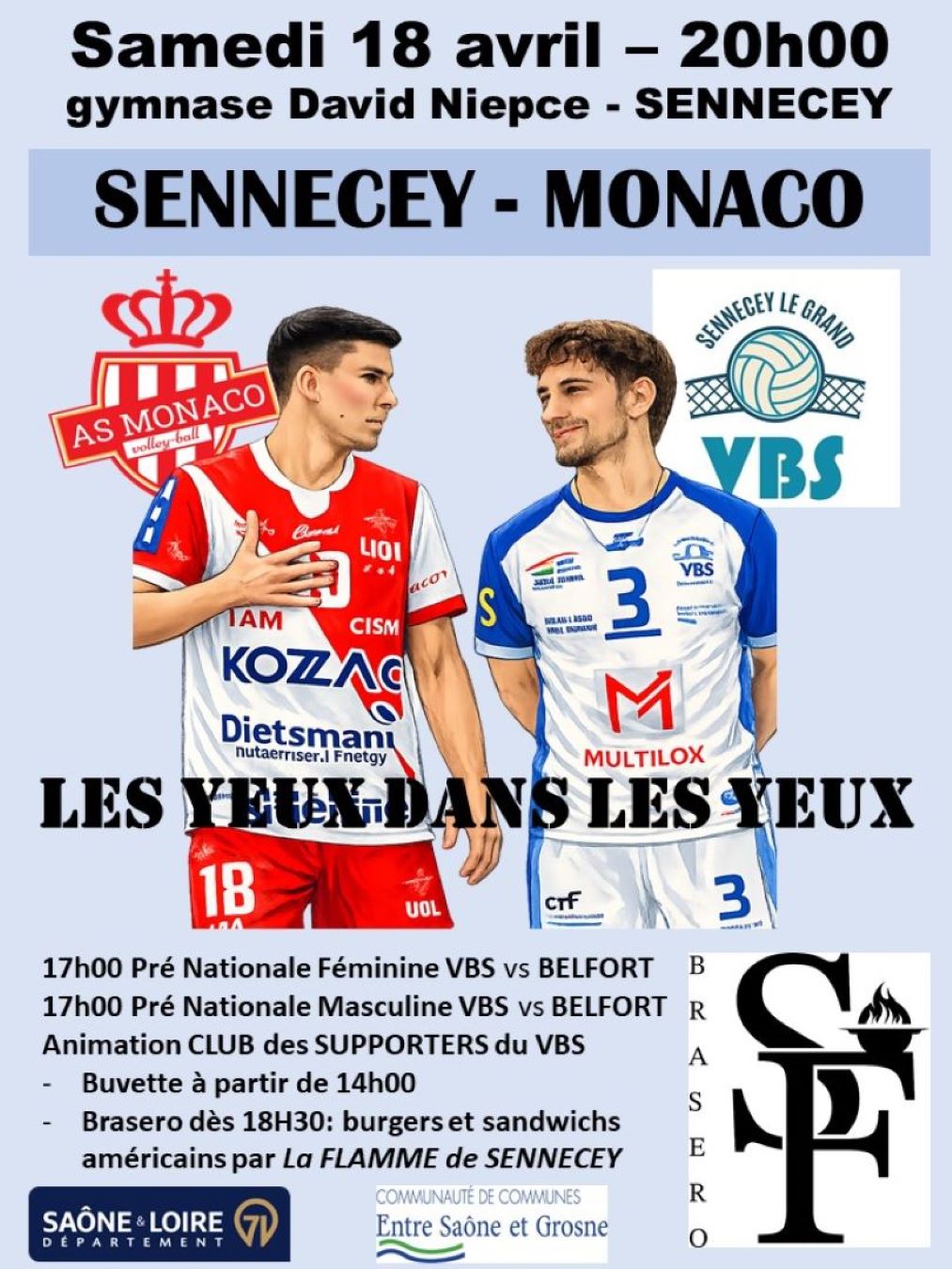 Match Sennecey VS Monaco