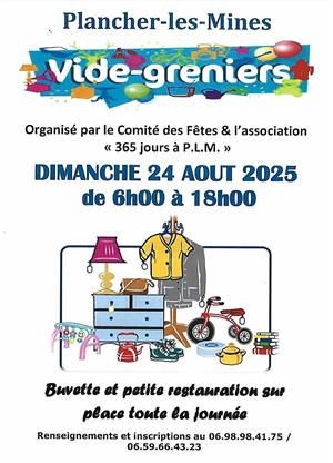 Vide grenier à  Plancher-les-Mines