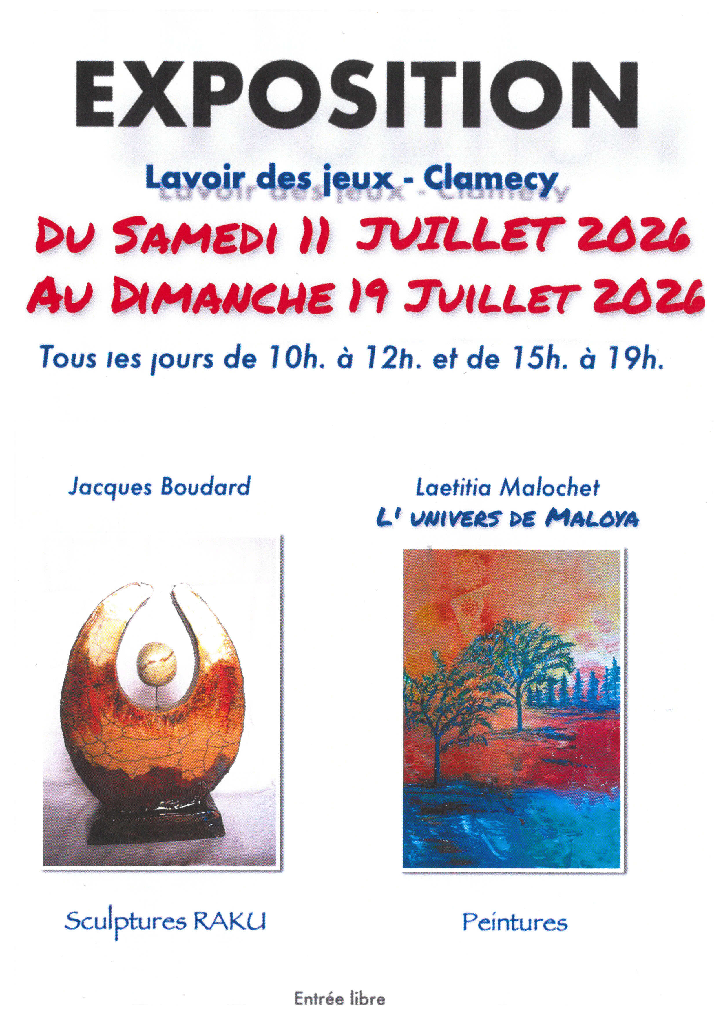 Exposition sculptures et peintures