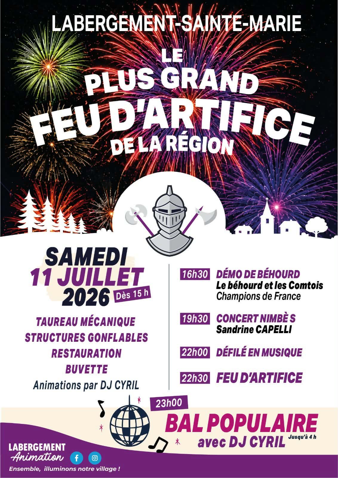 Fête nationale et feux d'artifices
