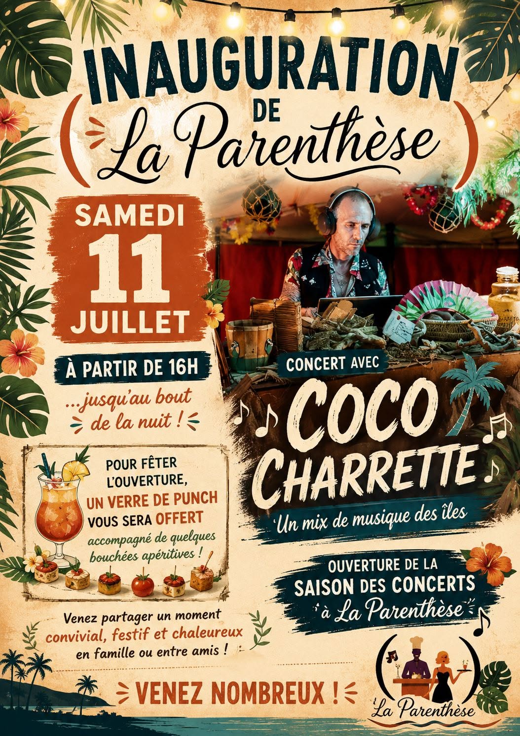 Concert - Inauguration du restaurant La Parenthèse