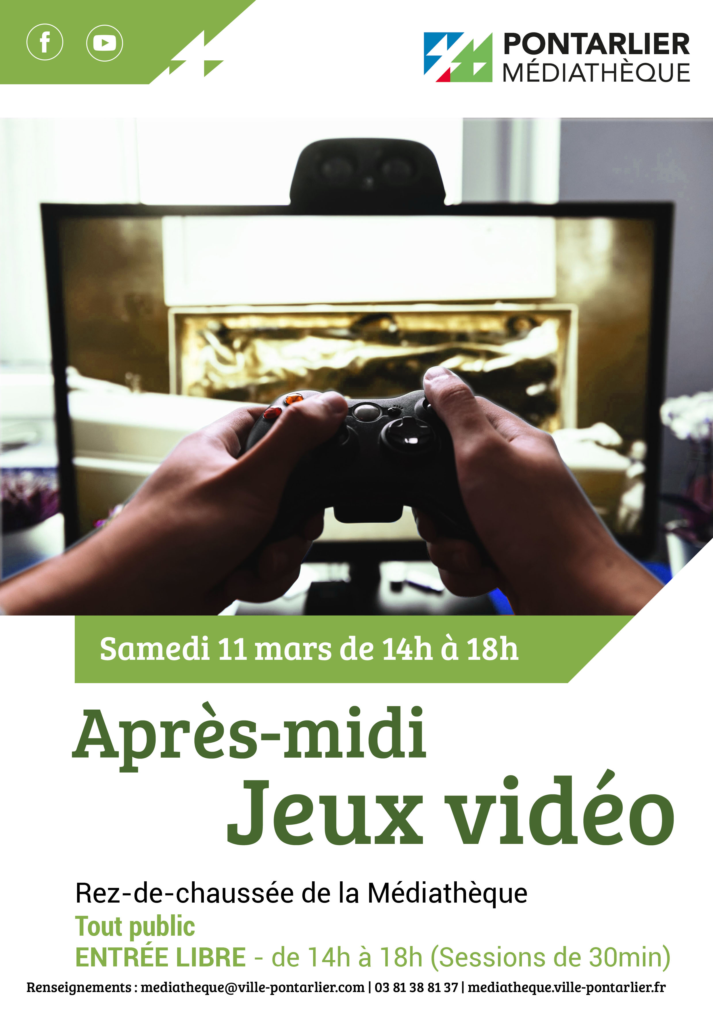 11 mars - Après midi jeux vidéo - Pontarlier