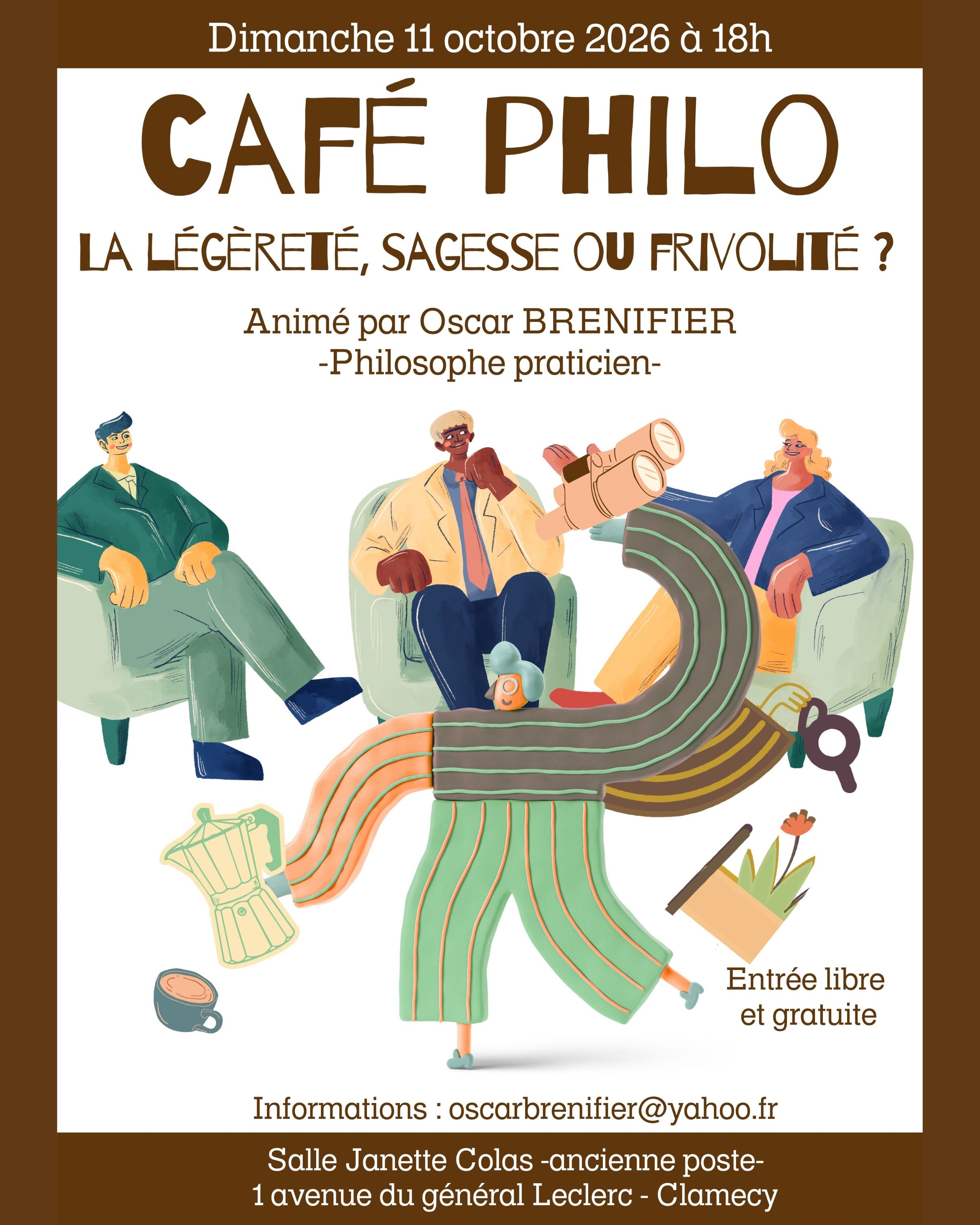 Café Philo : La légèreté, sagesse ou frivolité ?