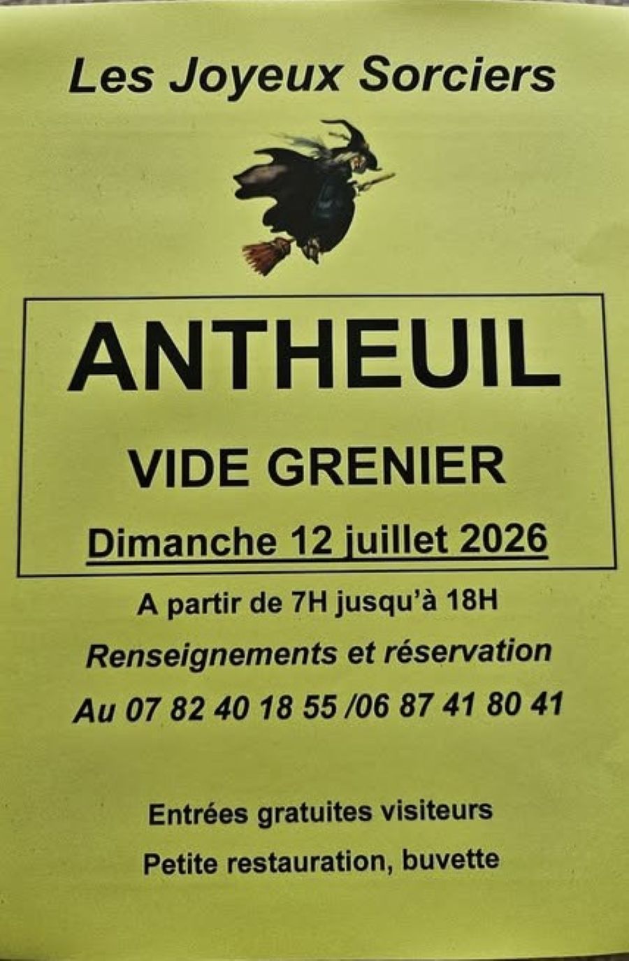Vide grenier Antheuil